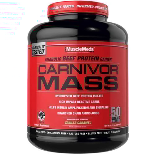 MuscleMeds Carnivor Mass - 6lbs Vanilla Caramel