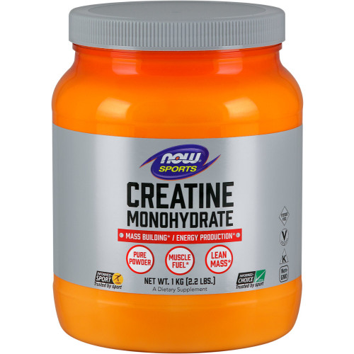 NOW Sports Creatine Monohydrate Powder 1000g Unflavored 