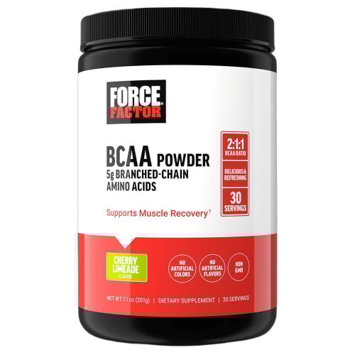 Force Factor BCAA Powder - 30 Servings Cherry Limeade