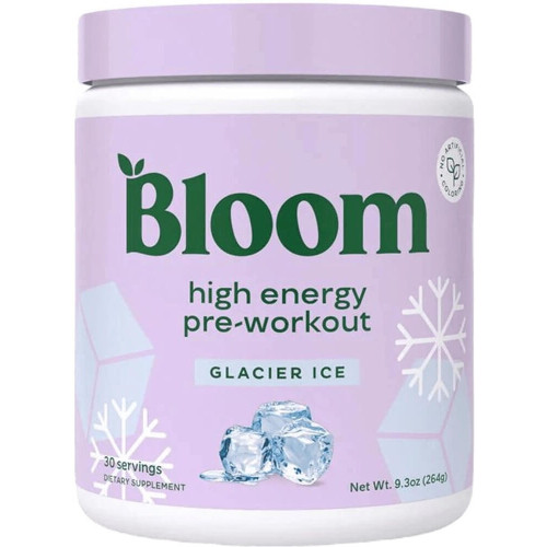 Bloom Nutrition High Energy Pre-Workout - 30 Servings Glacier Ice