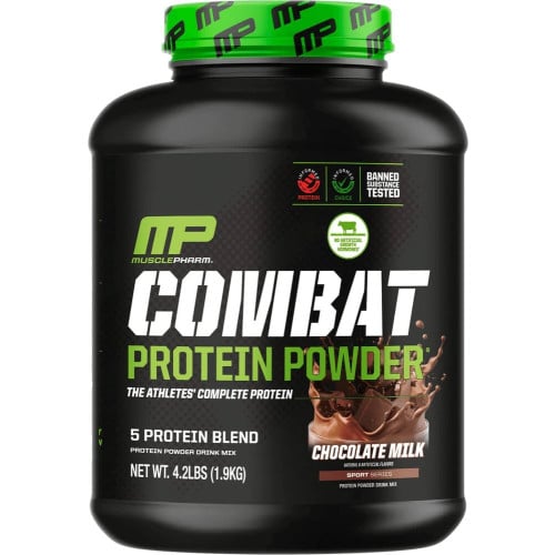 MusclePharm Combat Protein Powder - 4lbs Chocolate Milk
