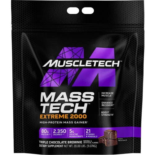MuscleTech Mass-Tech EXTREME 2000 - 20lbs Triple Chocolate Brownie