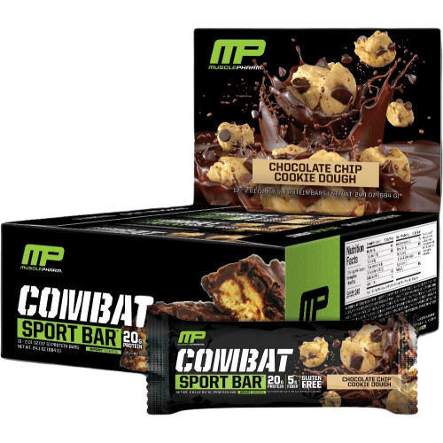 MusclePharm Combat Sport Bar - Box of 12 Chocolate Chip Cookie Dough