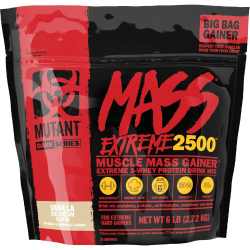 Mutant Mass Extreme 2500 - 6lbs Vanilla Ice Cream