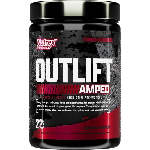 Nutrex Outlift Amped - 22 Servings Sucker Punch