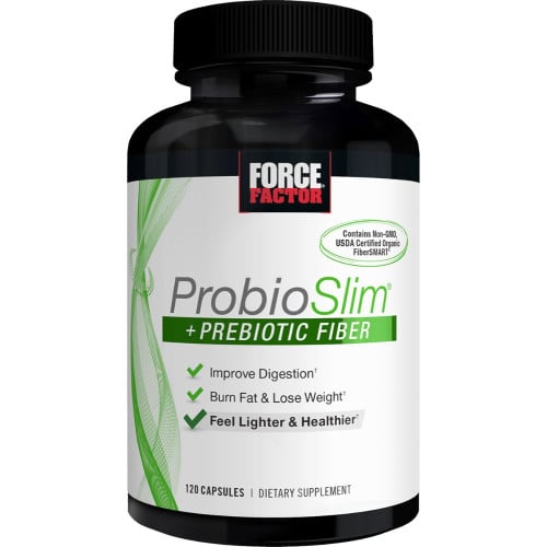 Force Factor ProbioSlim + Prebiotic Fiber - 120 Capsules 