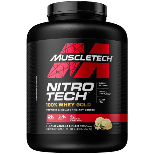MuscleTech Nitro-Tech 100% Whey Gold - 5lbs French Vanilla Cream