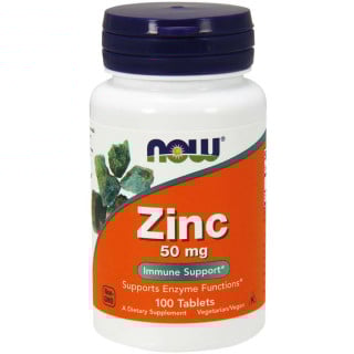 NOW Foods Zinc Gluconate 50MG 100 Tablets