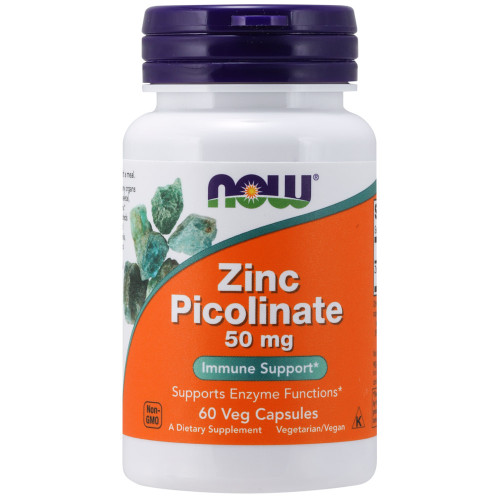 NOW Foods Zinc Picolinate 50mg 60 VCaps