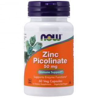NOW Foods Zinc Picolinate 50mg 60 VCaps